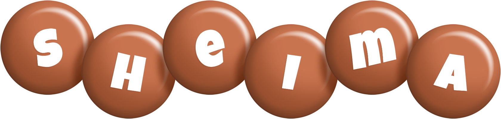 Sheima candy-brown logo