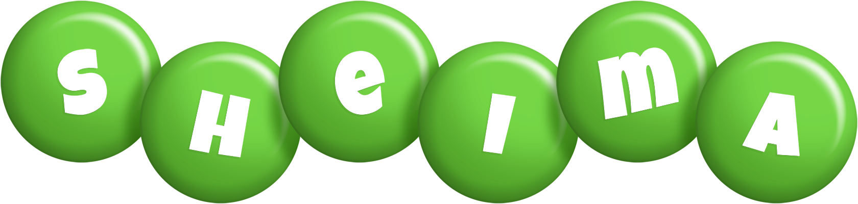 Sheima candy-green logo