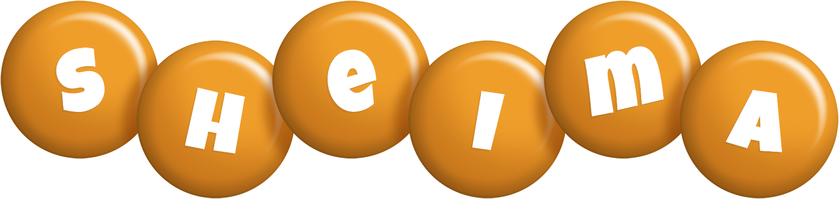 Sheima candy-orange logo