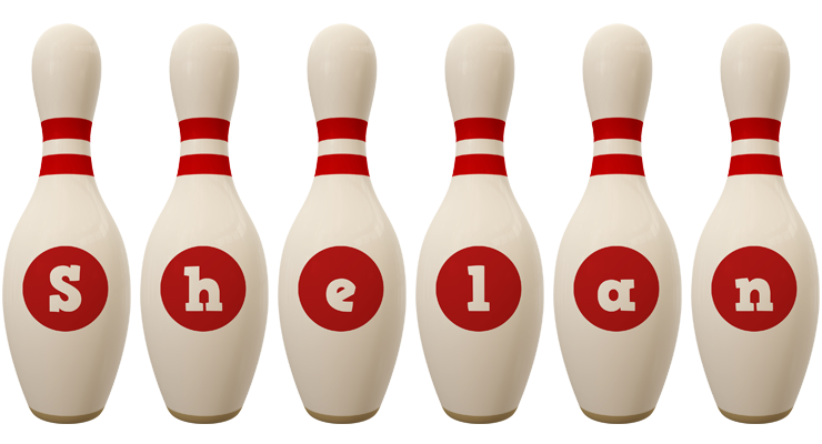 Shelan bowling-pin logo