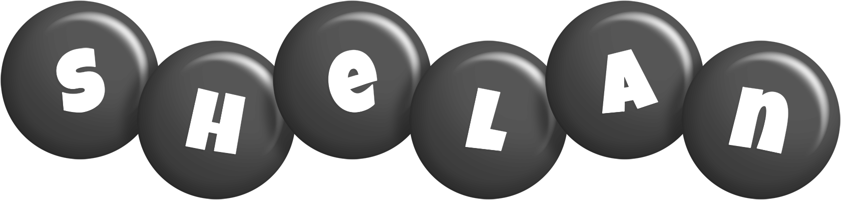 Shelan candy-black logo