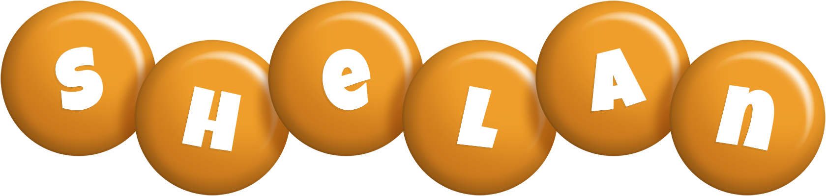Shelan candy-orange logo