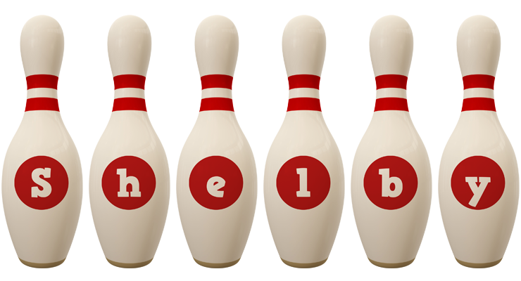 Shelby bowling-pin logo
