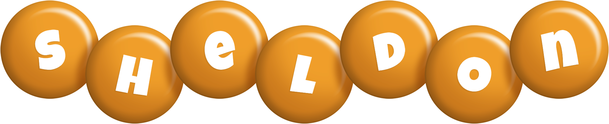 Sheldon candy-orange logo