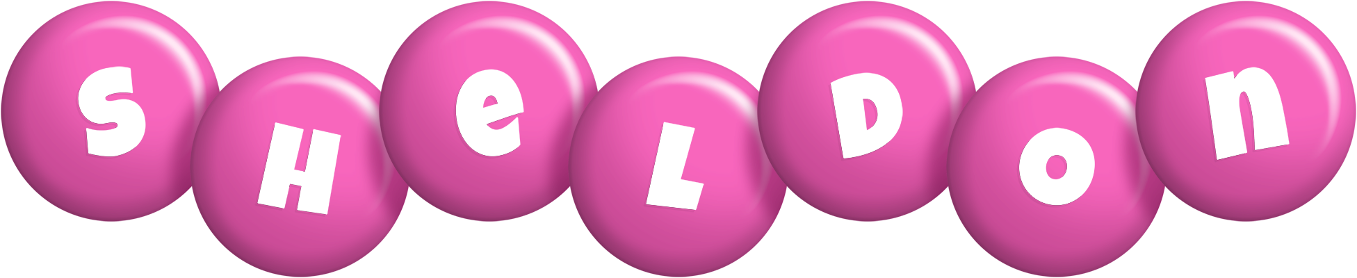 Sheldon candy-pink logo