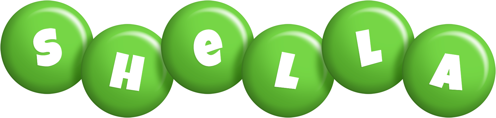 Shella candy-green logo