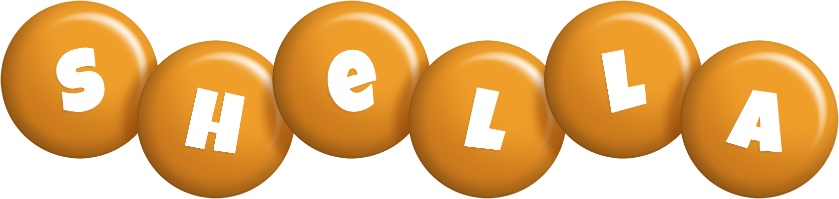 Shella candy-orange logo