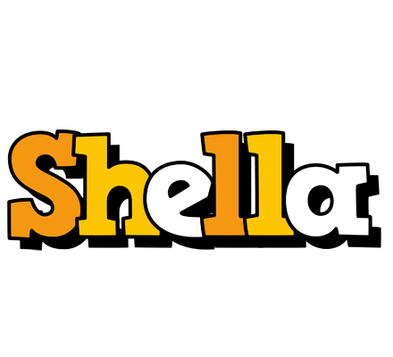 Shella cartoon logo