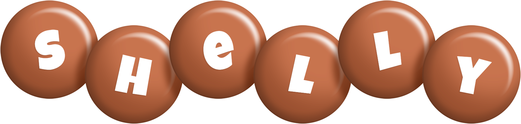 Shelly candy-brown logo