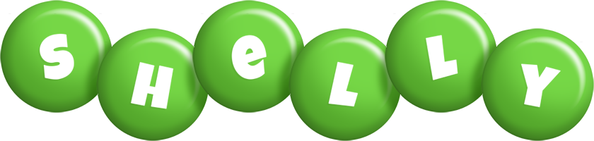 Shelly candy-green logo