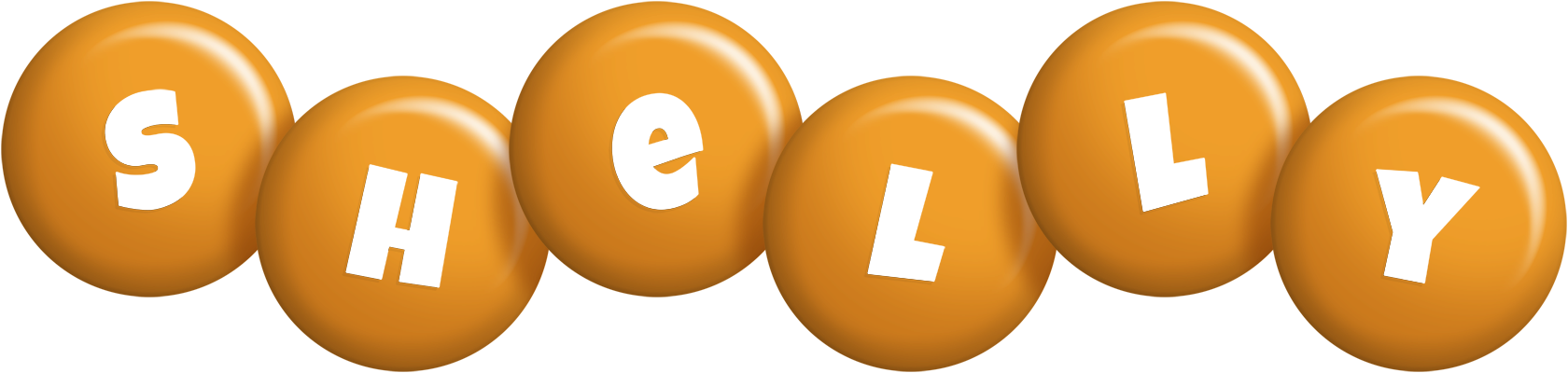 Shelly candy-orange logo