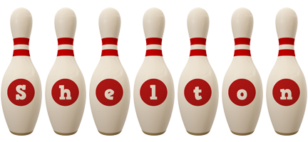 Shelton bowling-pin logo