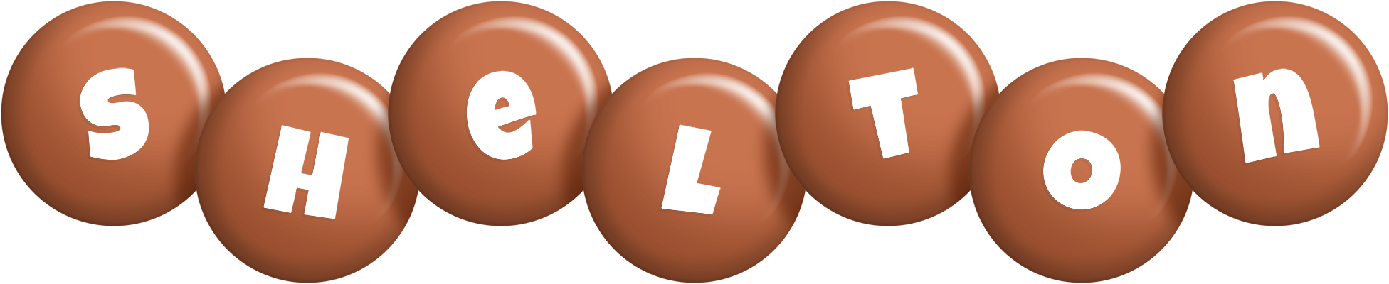 Shelton candy-brown logo