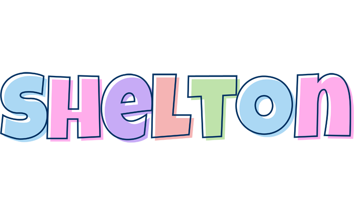 Shelton pastel logo