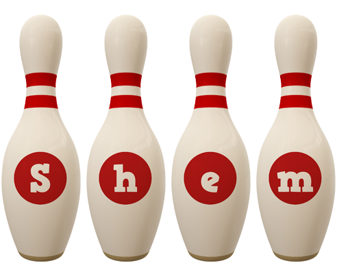 Shem bowling-pin logo