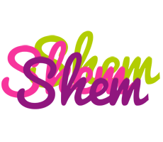 Shem flowers logo