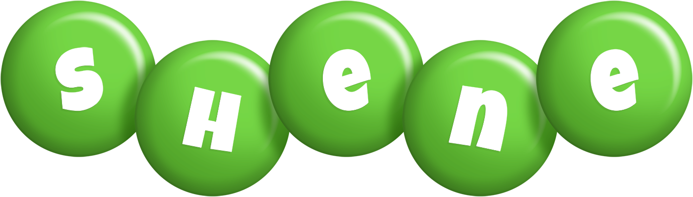 Shene candy-green logo