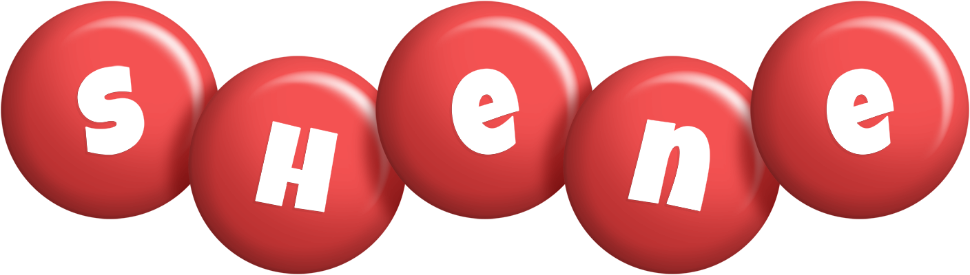 Shene candy-red logo