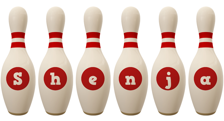 Shenja bowling-pin logo