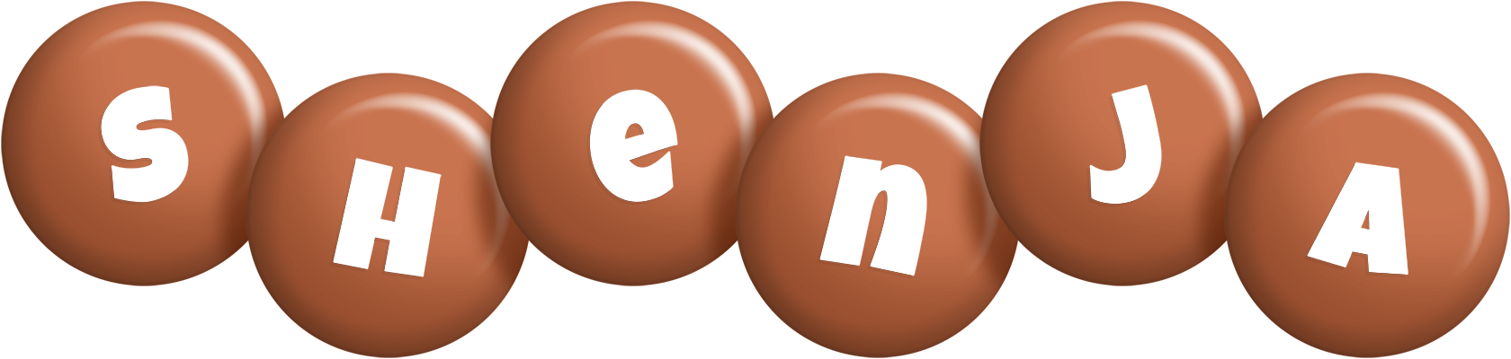 Shenja candy-brown logo