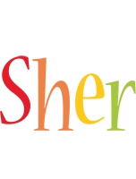 Sher birthday logo