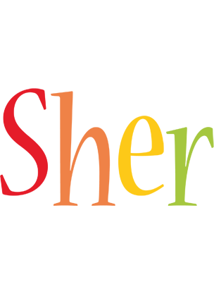 Sher birthday logo