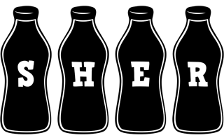 Sher bottle logo