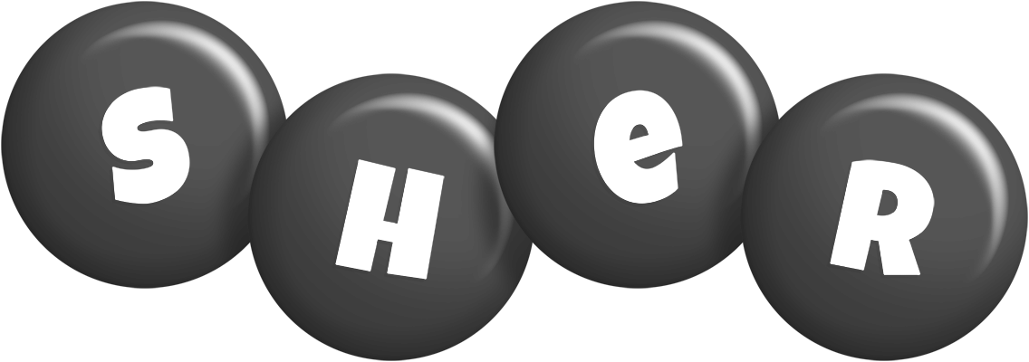Sher candy-black logo