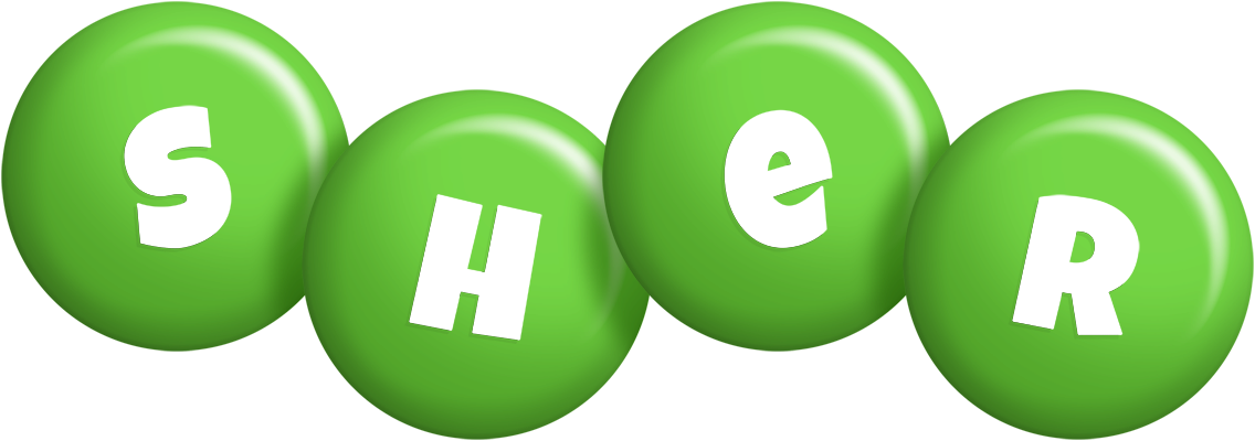 Sher candy-green logo