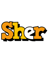 Sher cartoon logo