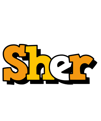 Sher cartoon logo