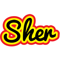 Sher flaming logo