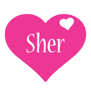 Sher love-heart logo