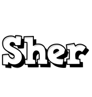 Sher snowing logo