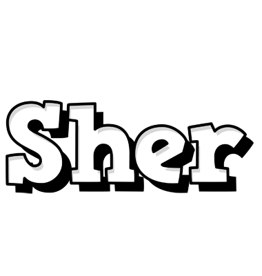 Sher snowing logo