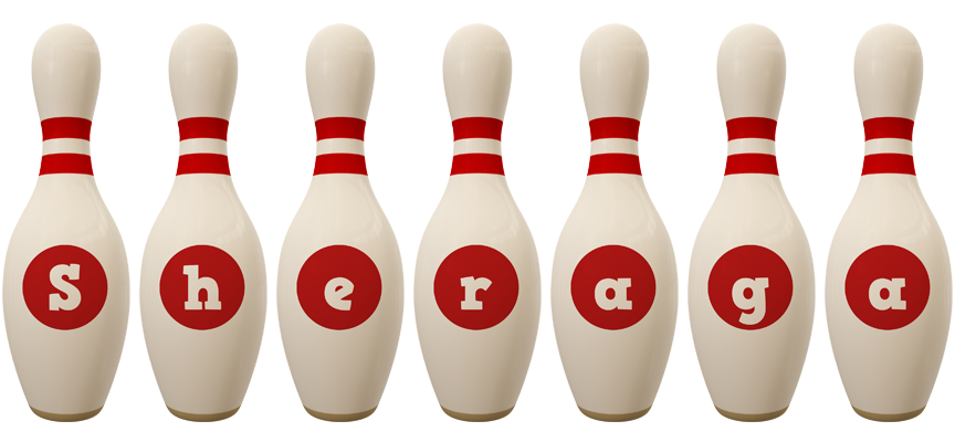 Sheraga bowling-pin logo