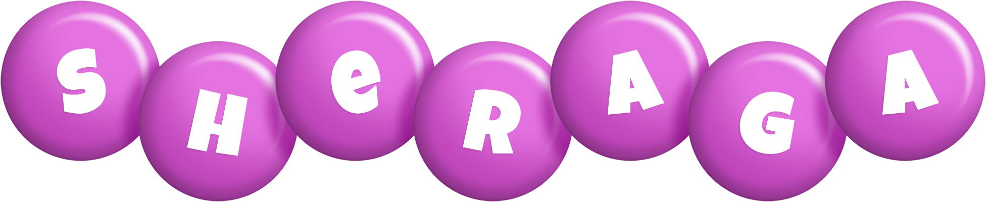 Sheraga candy-purple logo