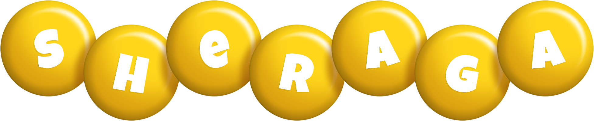 Sheraga candy-yellow logo