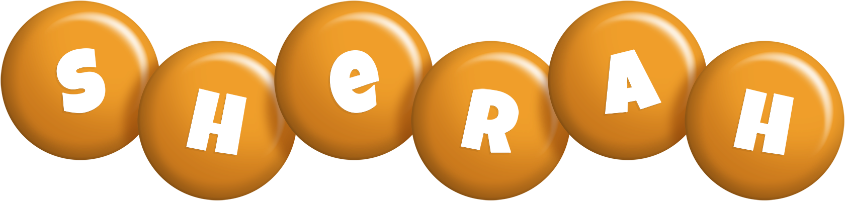Sherah candy-orange logo