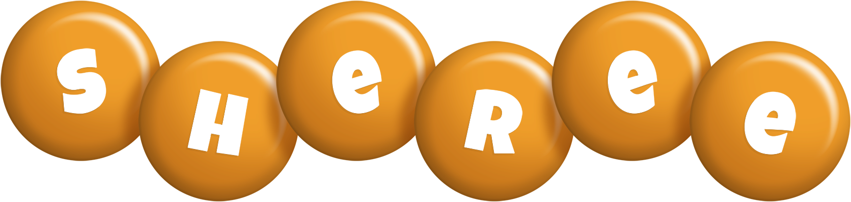 Sheree candy-orange logo