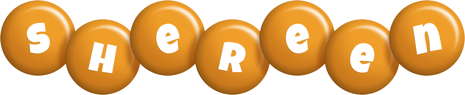Shereen candy-orange logo