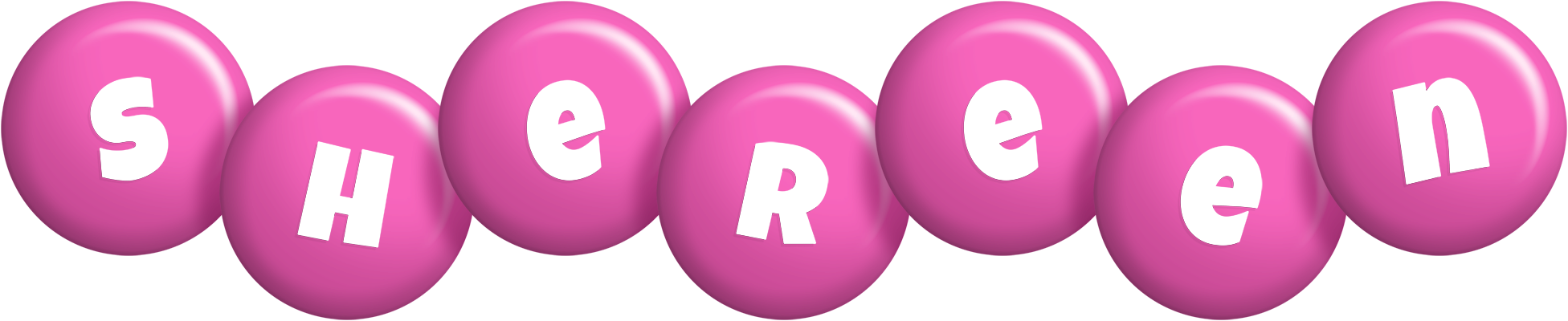 Shereen candy-pink logo