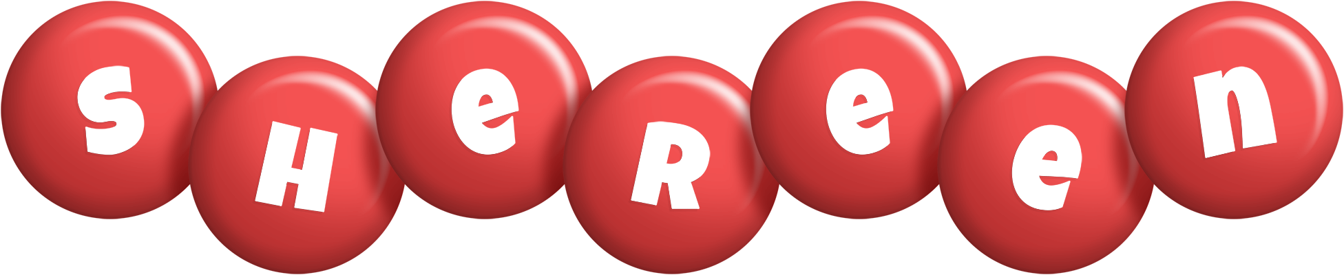 Shereen candy-red logo