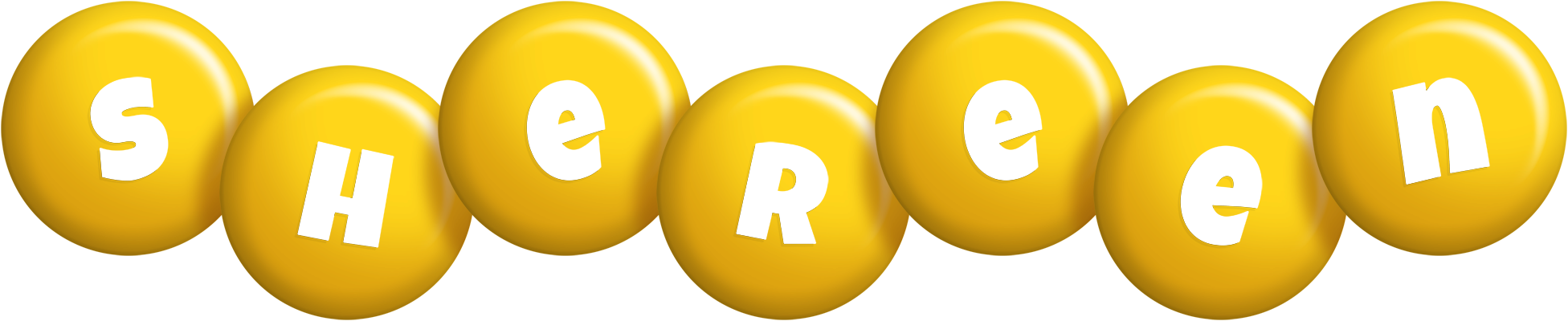 Shereen candy-yellow logo