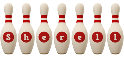 Sherell bowling-pin logo