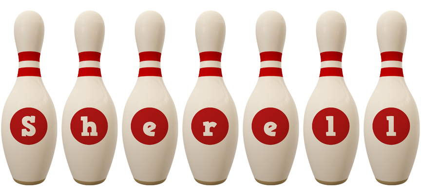 Sherell bowling-pin logo