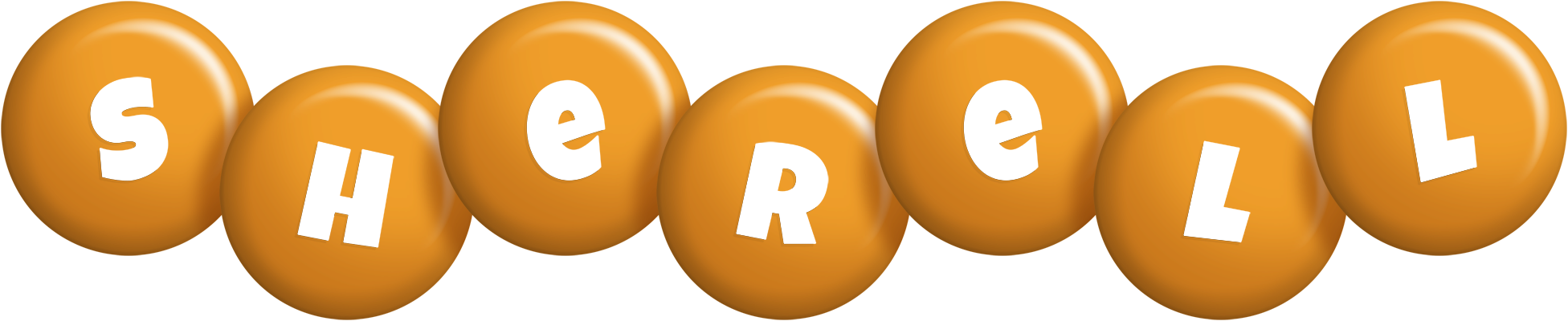 Sherell candy-orange logo