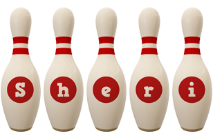 Sheri bowling-pin logo