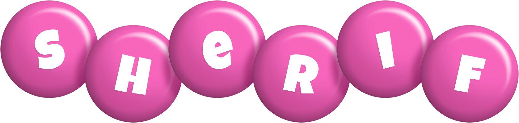 Sherif candy-pink logo