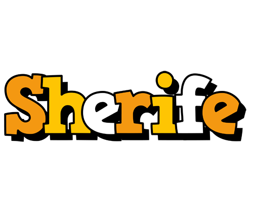 Sherife cartoon logo